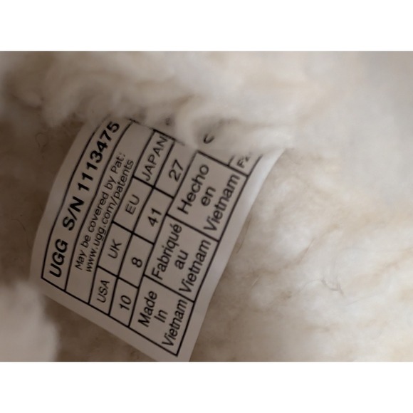 UGG Fluffita Slippers - Women's -White- Size 10 - Picture 2 of 13